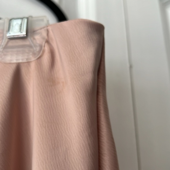 H&M dusty rose midi aline skirt size L - Picture 3 of 5